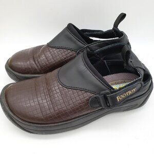 Footjoy Leather Golf Shoes Clog Sandals Brown Black Womens Size 7 M